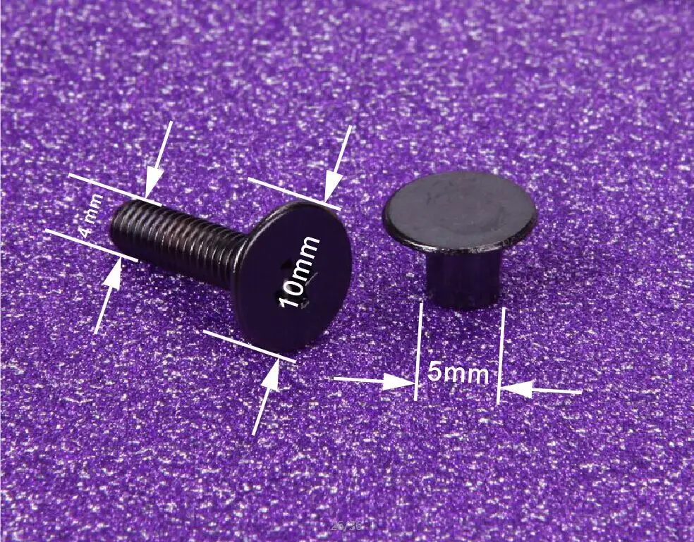 Recipe Album Screw Accessories Nail Rivet Ledger Nail Copper Plated Flat Head Screw Binding 6 Rings Binder Accessories book binding supplies