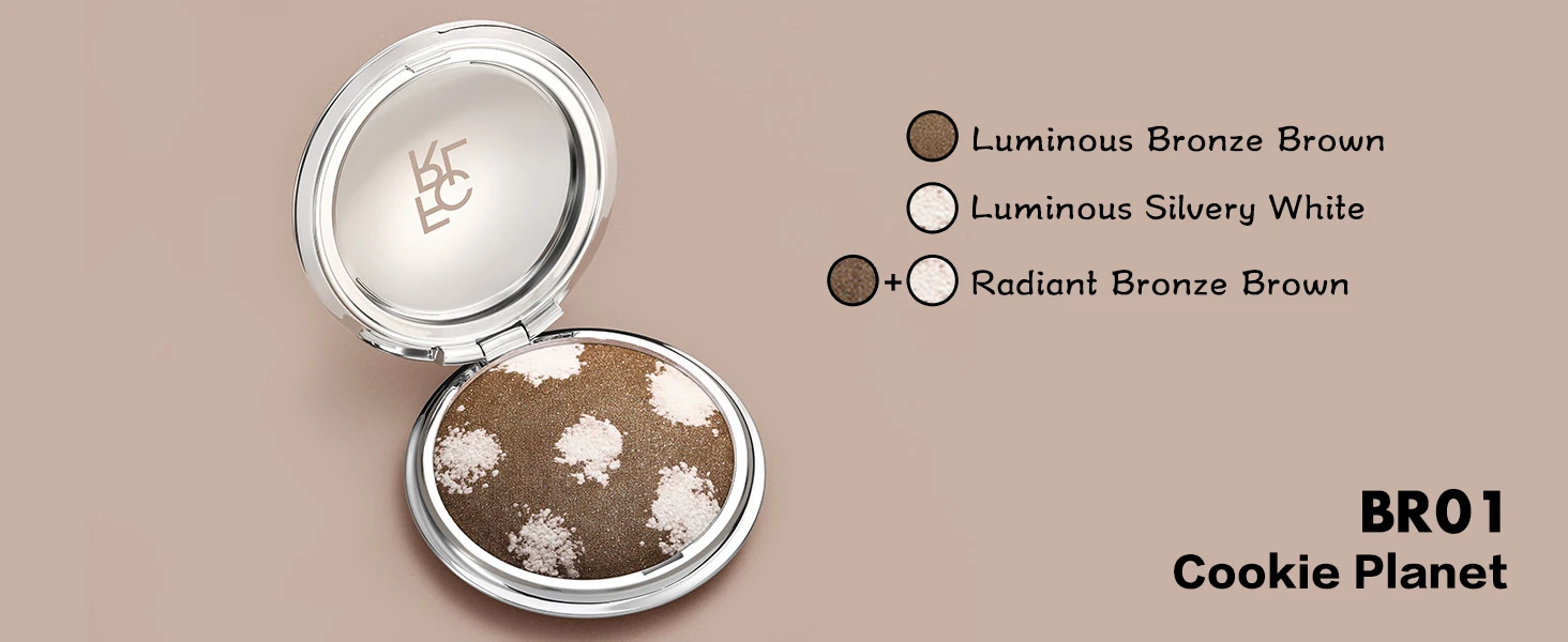 FOCALLURE Shimmer Face Bronzers Highlighter Palette Natural Brightening Pearlescent Pressed Powder Body Glitter Makeup Cosmetics