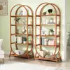 5-Tier Open Bookshelf Modern Storage Rack Freestanding Display Shelf Storage Organizer Heavy Duty Multifunctional Corner Shelf 5