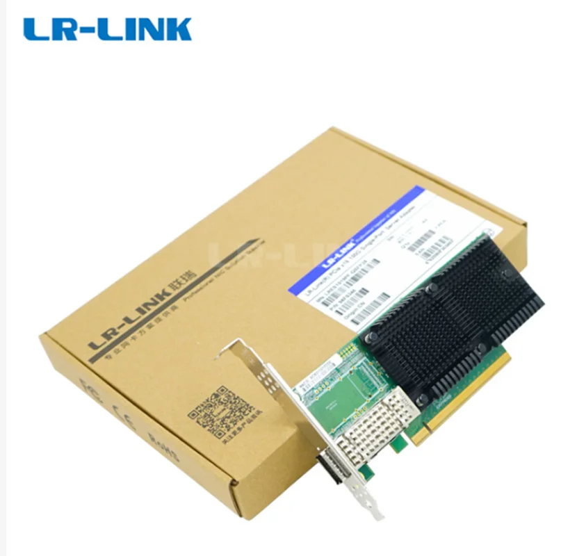 LR-LINK 1019PF 100G QSFP + 네트워크 카드 NIC 인텔 칩 단일 포트 PCl Express x16 RDMA 지원 Windows 서버/Linux/솔리드 스테이트 드라이브