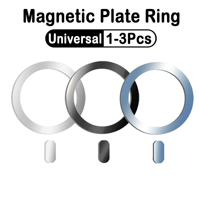 Universal-Magnet Adapter Aufkleber Ring Für Magsafe Drahtlose Lade Zubehör  für iPhone 14/13/12 Pro Max Galaxy Stahl Ring