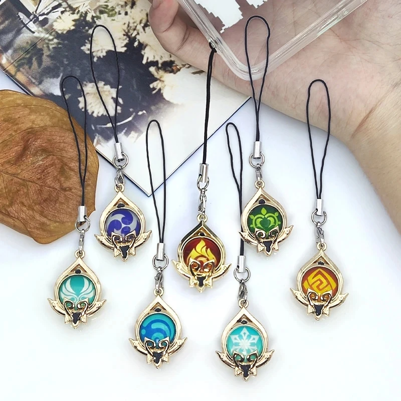 I3C Hu Tao Bague Anime Genshin Impact Cosplay Accessoires Pour Unisexe(7 Pièces