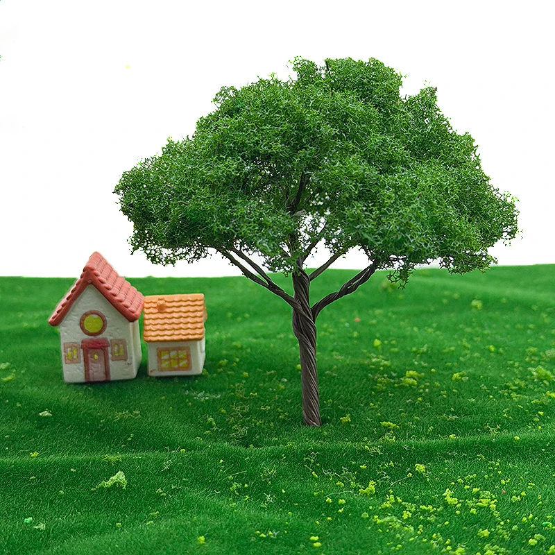 10/15cm 높이 모래 테이블 미니어처 시뮬레이션 풍경 나무 모형 중루 공원 경관 지역 마이크로 풍경 재료 와이어 나무
