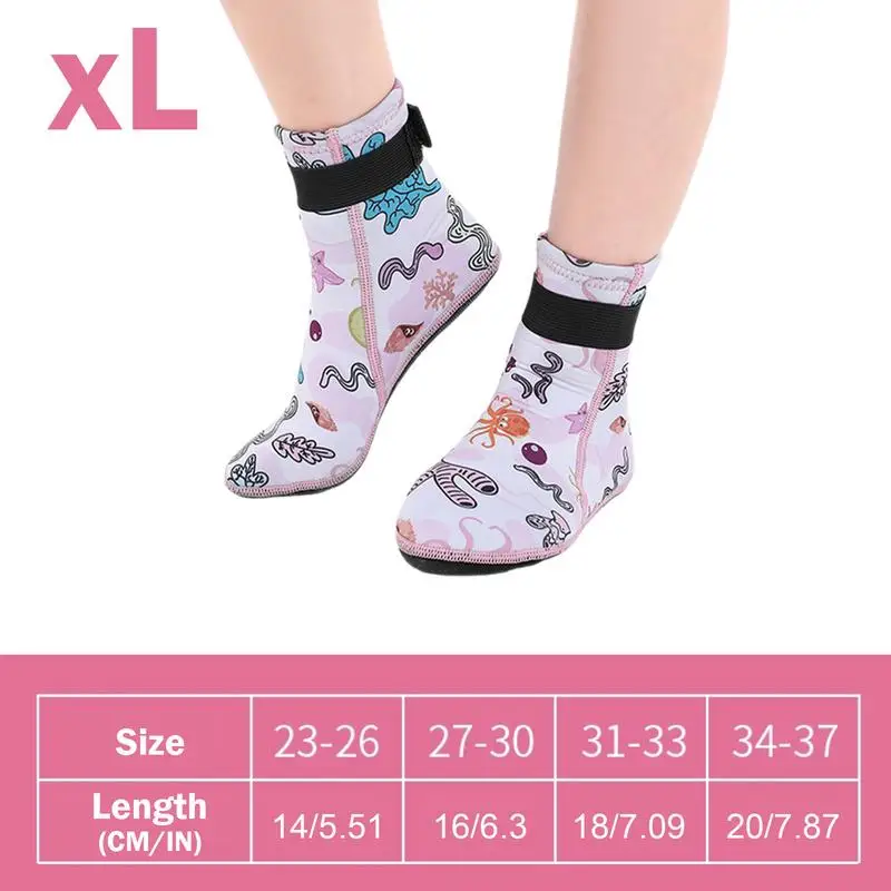 Kids Warm Wetsuit Socks Camouflage Summer Water Socks Non-slip Anti-Scratch Warm Kids For Swimming Diving Kayaking