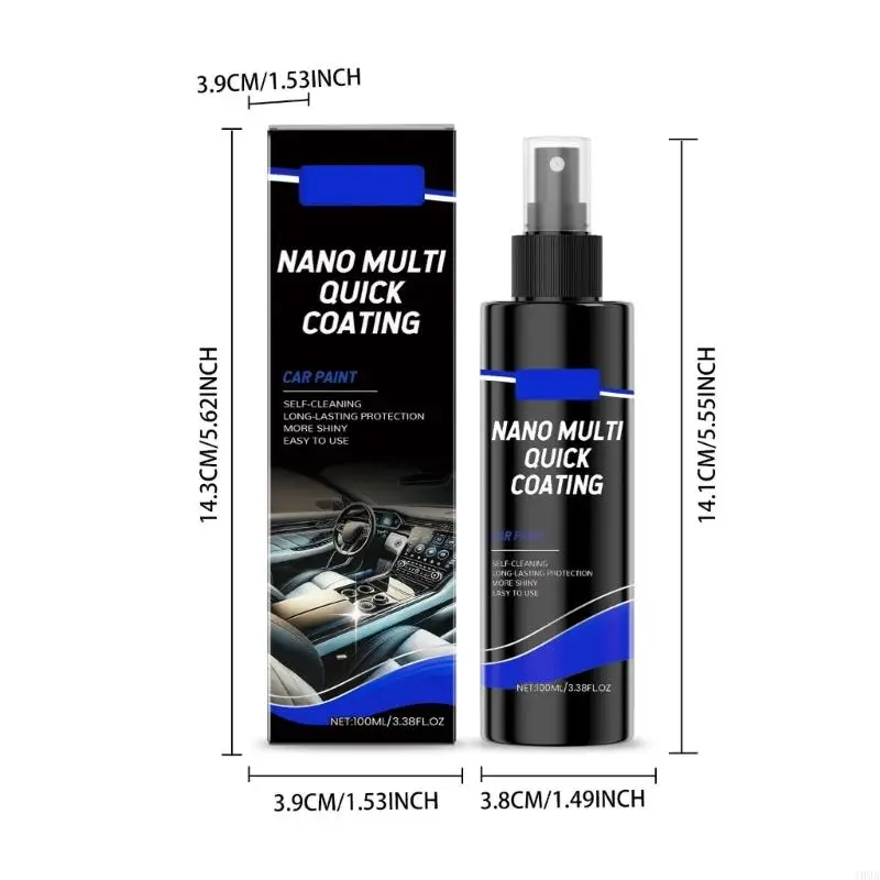 J0MA 100ml Car Interior Cleaner Quick & Easy Application Deep Clean Vehicle Freshener Upgrades for Leather & Carpet