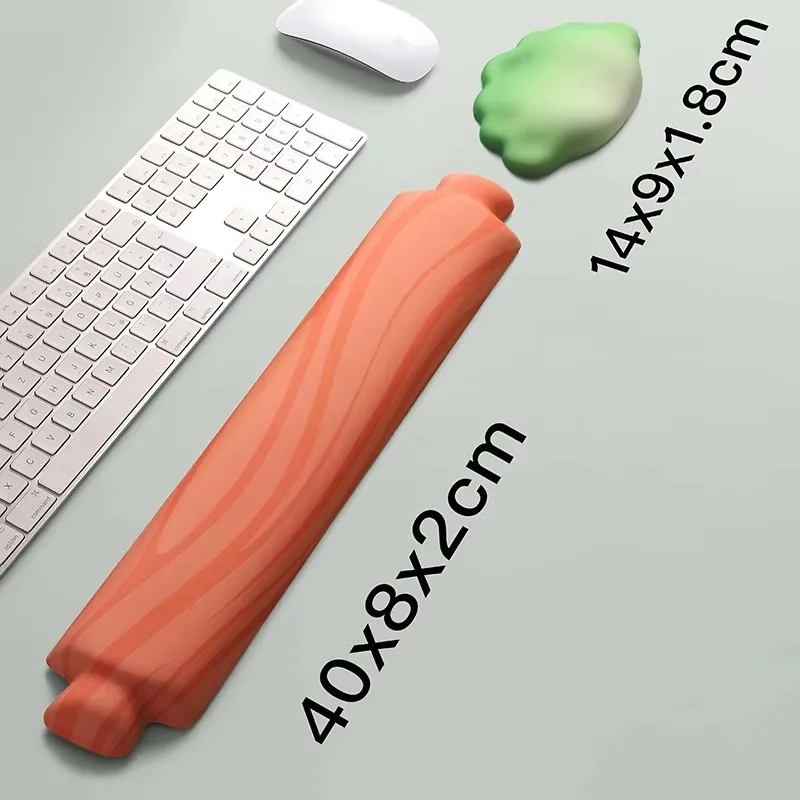 Dumpling Silicone Wrist Protector Mouse Pad Memory Foam Keyboard Hand Rest Support Cute Wrist Protector Mouse Pad