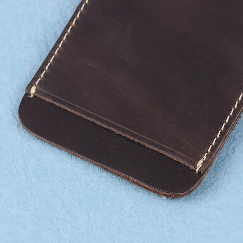 Thin Leather Money Clip Mini Wallet Men Credit Card Slot Slim Bills Metal Cash Clamp For Man Small Billfold Holder