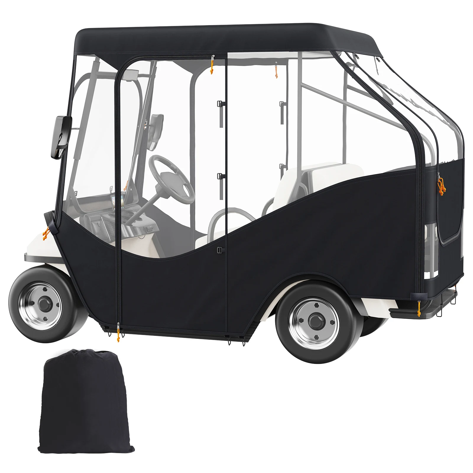 Waterproof Polyester Golf Cart Enclosure with Transparent Windows