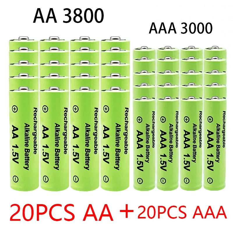 

1.5V AA + AAA NI MH Rechargeable AA Battery AAA Alkaline 2100-3000mah For Torch Toys Clock MP3 Player Replace Ni-Mh Battery