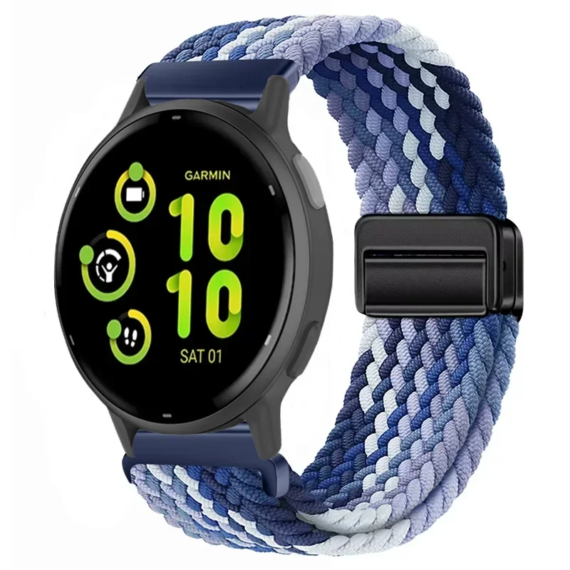 Enhanced Nylon Strap with Adjustable Magnetic Wristband, Available in 20mm and 22mm Sizes