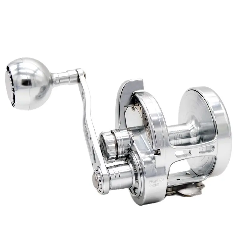 Mulinelli Da Pesca Camekoon Leva Drag Mulinello Da Jigging 9 + 2 Bb Ruota Da Traina Acqua Salata Surf 40Kg Drag Power Ocean Jigging Mulinello Da Pesca