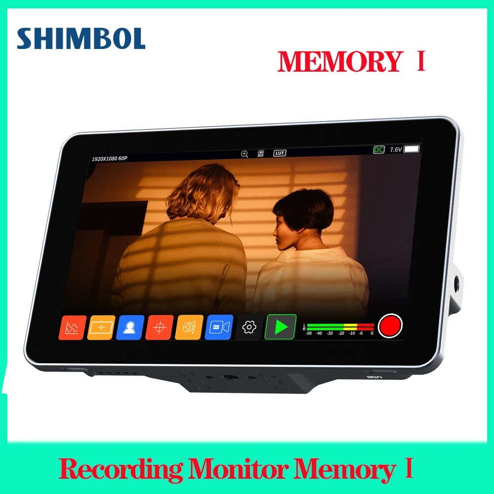 

Монитор для записи в режиме реального времени SHIMBOL MEMORY I, 5,5 дюйма, IPS сенсорный экран, совместимый с HDMI, полевой монитор для камеры