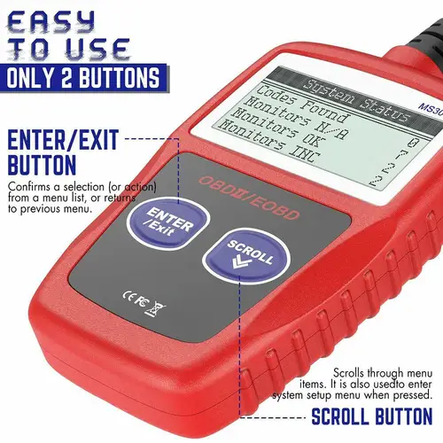 MS309 CAN BUS OBD2 자동차 코드 리더, EOBD OBD II 진단 도구, MS 309, 다국어 지원 자동차 코드 스캐너, Ms 309 도구, 1 개 3