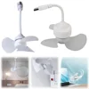 Modern LED Ceiling Fan E27 Base/USB Indoor Ceiling Fan Light Hose Extender Small Ceiling Fan Light for Bedroom Living Room 4