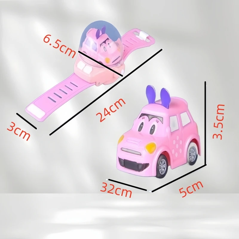 2.4G Kids Mini Watch Remote Control Car Toy Portable USB Charging Cartoon Remote Control Car Watch Toy Kids Birthday Gift 5