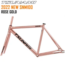 TSUNAMI 2022 Neue SNM100 700c Aluminium Fixed Gear Rahmen und Gabel Fixie Bike 49cm 52cm 55cm Fahrrad teile Hohe Qualität Frameset