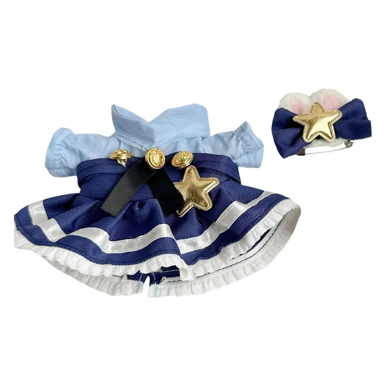 

Модное платье для кукол и кролик, аксессуары, костюм для кукол 17 см, наряд для кукол девочек, подарки на день рождения, 2 шт.