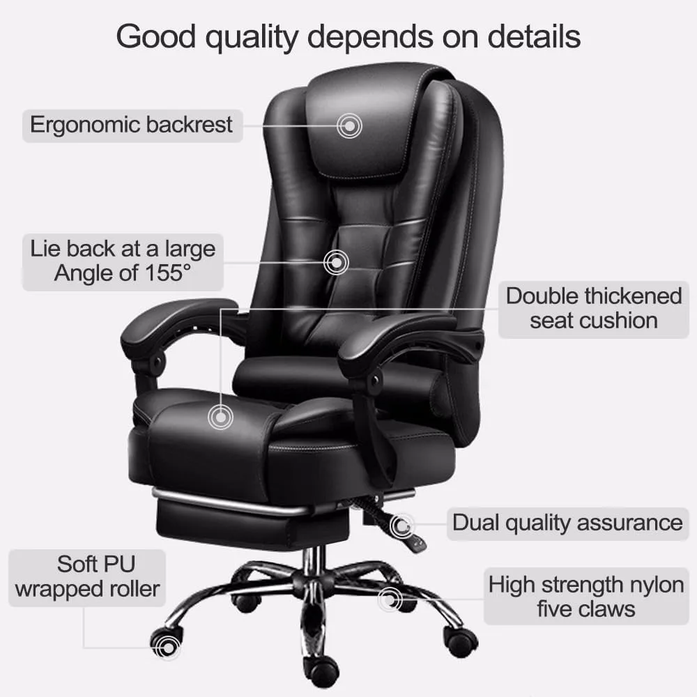 Home Computer Chairs, Office Gaming Chairs Big and Tall Chair Back Support Ergonomic High Back Managerial Executive,Office Chair 6