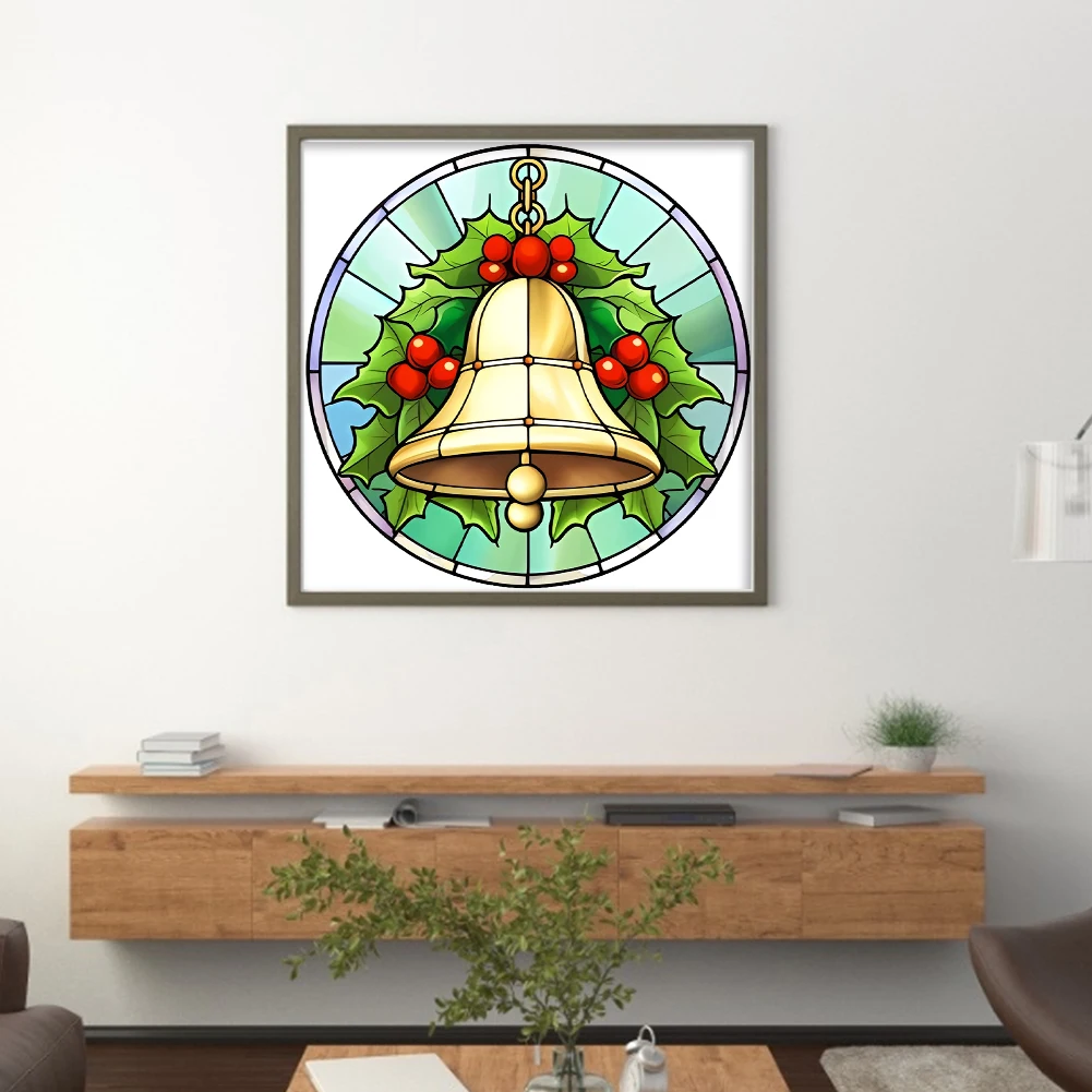 Christmas Series Cross Stitch Kits Stained Glass Santa Claus Christmas Tree Home Decor Painting Embroidery Set Printed Canvas cross stitch kit cross stitch tools