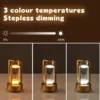 Wireless Table Lamp LED Touch Sensor Desktop Night Light Rechargeable Reading Lamp for Restaurant Hotel Bar Bedroom Decor Light 2