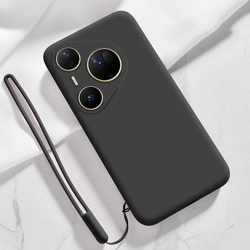 Liquid Silicone Phone Case with Hand Strap for Huawei Pura 80 Series