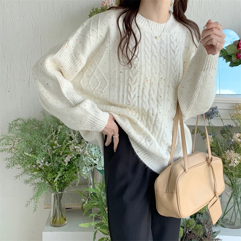 PLAMTEE High Quality Outerwear New Women Sweaters Autumn Sweet 2022 Girls Knitted Streetwear Thicken Pullovers Hot Jumpers green cardigan