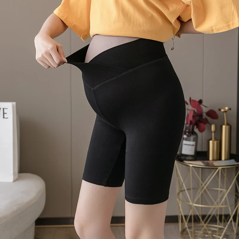 Summer Low-rise/High Waist Pregnant Women Security Trousers Skinny Pregnancy Shorts Stretched Maternity Shorts Pants