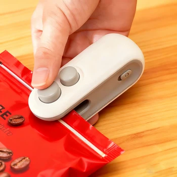 Mini Heat Bag Sealing Machine Package Bags Sealer Thermal Plastic Food Bag Closure Portable Sealer Food Packaging Heat Sealer 1