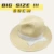 Big Head Panaman Straw Hat with Foldable Straw Woven Hat Plus Size 61-64cm Men Jazz Top Hat Sun Protection Sun Shading Hat 19