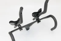 Nouveau Pince de forme spéciale route engrenage fixe vélo Triathlon temps d'essai 3K plein carbone vélo étendu TT repos guidon barre en carbone 6