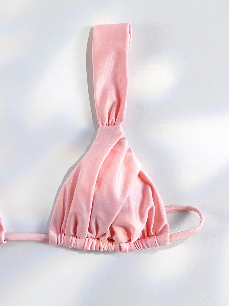 Set Bikini Sexy con Pieghe - Dettaglio pieghe