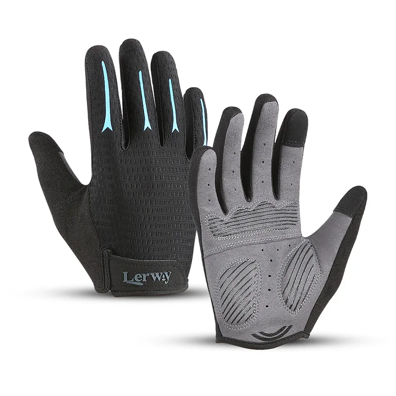 

Men's Cycling Gloves Women MTB Motorcycle Accessories Shockproof Mittens Bicycle Touchscreen Breathable Full Finger Bike Gloves
