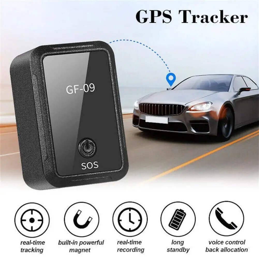 Gf09 Magnetic Micro Locator Gps Real Time Tracking Positioning Device App Remote Recording Device for Car Cat Dog Children Older