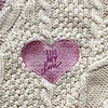 Autumn Winter Warm Pink Lover Sweater Women Cute Loose Long Sleeved V-neck Star Embroidery Knitted Cardigans 4