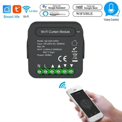 Tuya Wifi Smart Curtain Switch Module App Remote Control Blind Switch for Roller Shutter Electric Motor with Alexa Google Home