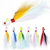 7g 10g 14g 21g 28g 42g 56g 85g Bucktail Lead Jig Hooks Deer Hair Feathers Beard Lead Fish Head Jigging Bass Carp Ice Fishing