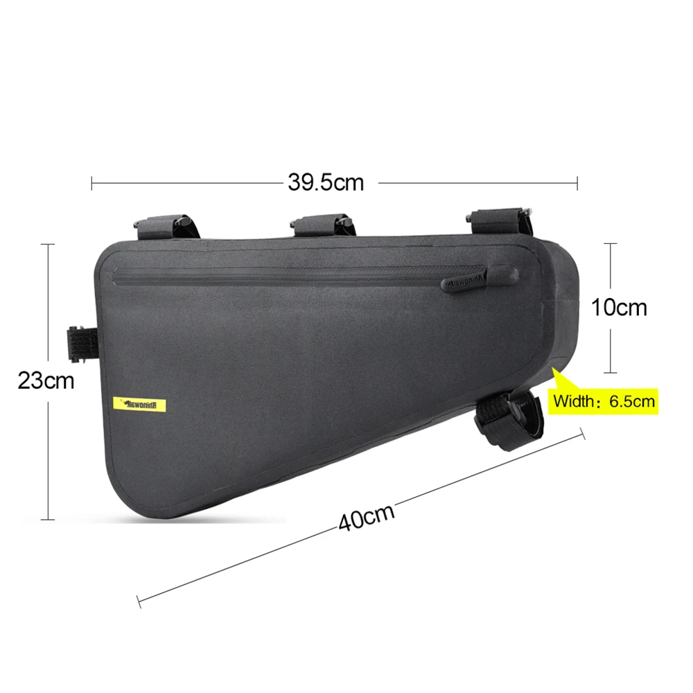 thumbnail image 2 of Bike Triangle Frame Bag Rhinowalk Bike Triangle Bag - Waterproof Under Top Tube Bag, Cycling Accessories (Black, S (2.1L Bike Top Tube Bag 2 of 13