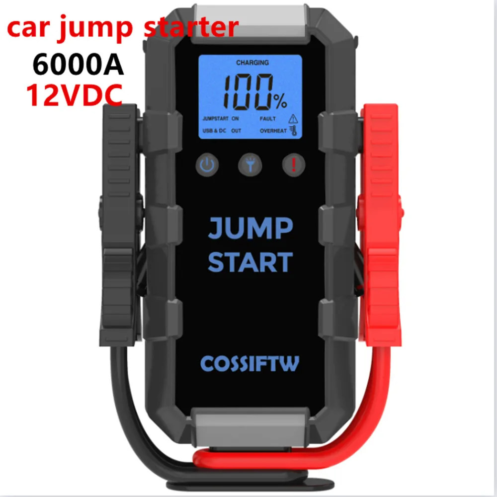 Car Jump Starter Pack 12V Peak Car Jump Starter Portatile Auto Emergenza Booster Alimentatore Di Avviamento Multifunzione Per Camion Auto