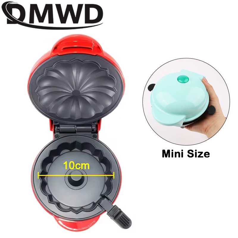 DMWD صانع الكعك الكهربائية وعاء الوافل الصغير آلة...