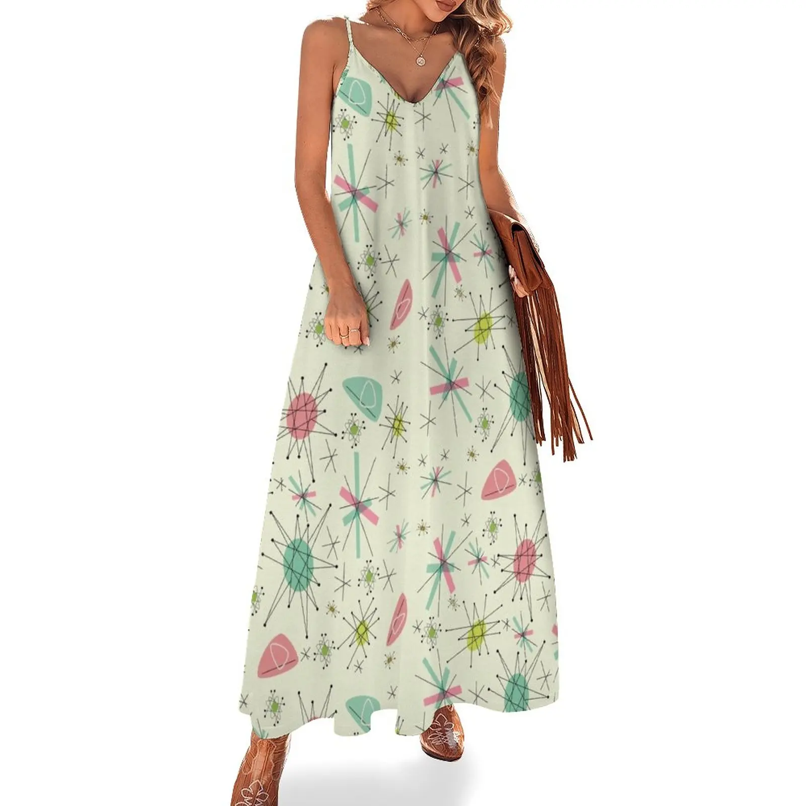 

New Atomic 50s Sleeveless Dress Woman dresses dresses with long sleeves