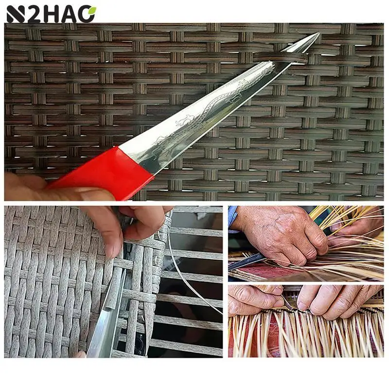 

1pc Woven Rattan Knife DIY Pry Cutter Tool Manganese Steel Needle Rattan Furniture Work Blade Knives Weaving Repairing Tools