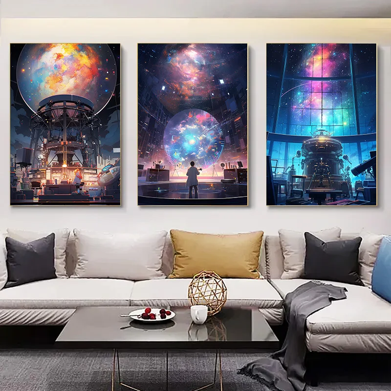 

Платформа для наблюдения декор для комнаты декор телескопа картины декор стен комнаты научный инструмент 1 шт. Плакаты для дома