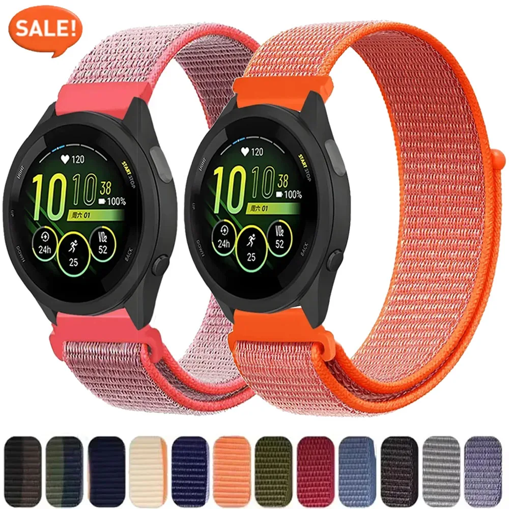 Nylon Braided Loop Sport Bracelet Wristband - 20/22mm Strap
