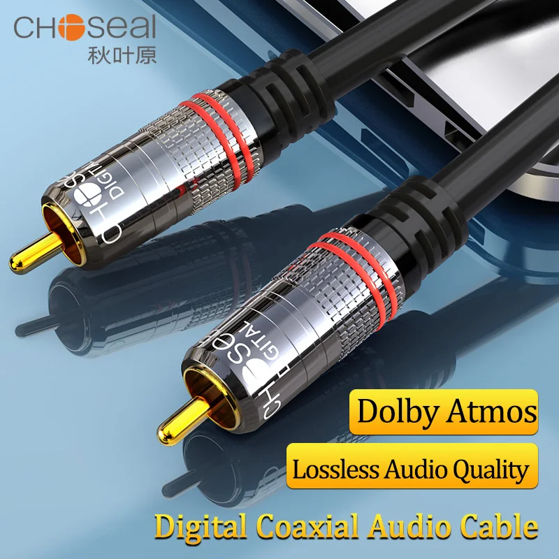 EMK Cable Coaxial de Audio Digital OD8.0 6,0, Audio téreo Premium