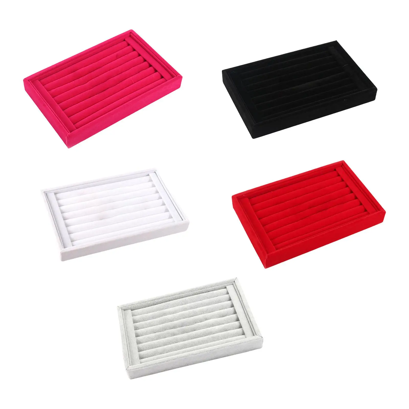 

Jewelry Tray Organizer Holder Divider Showcase for Necklace Brooch