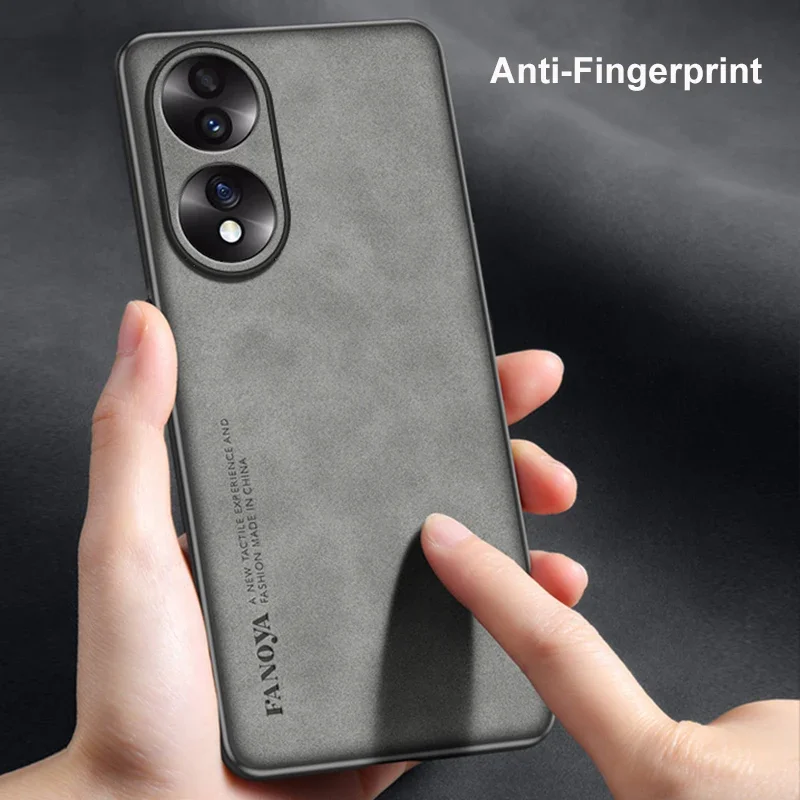 Luxury PU Leather Matte Phone Case with Full Protection and TPU Silicone Interior