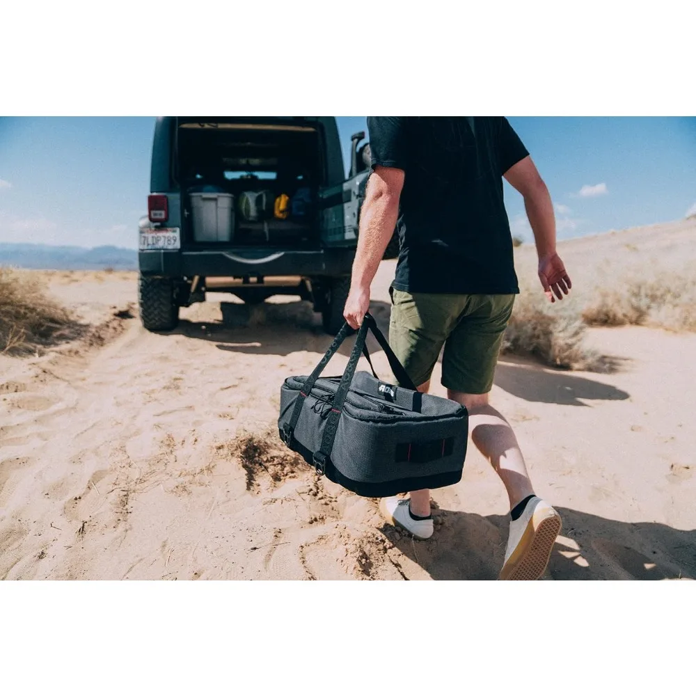 Stow N' Go Cooler, Leakproof with High-Density Insulation, Holds Ice for 24 Hours, Black, 38 Pack
