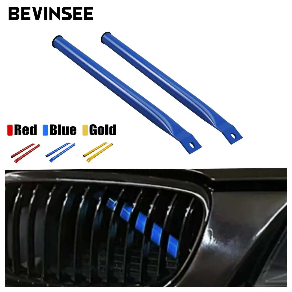 2X Front Kidney Braces Grill Kidney struts for BMW E90 E92 E93 E91 325i 328i 330i 335i 2006-2013