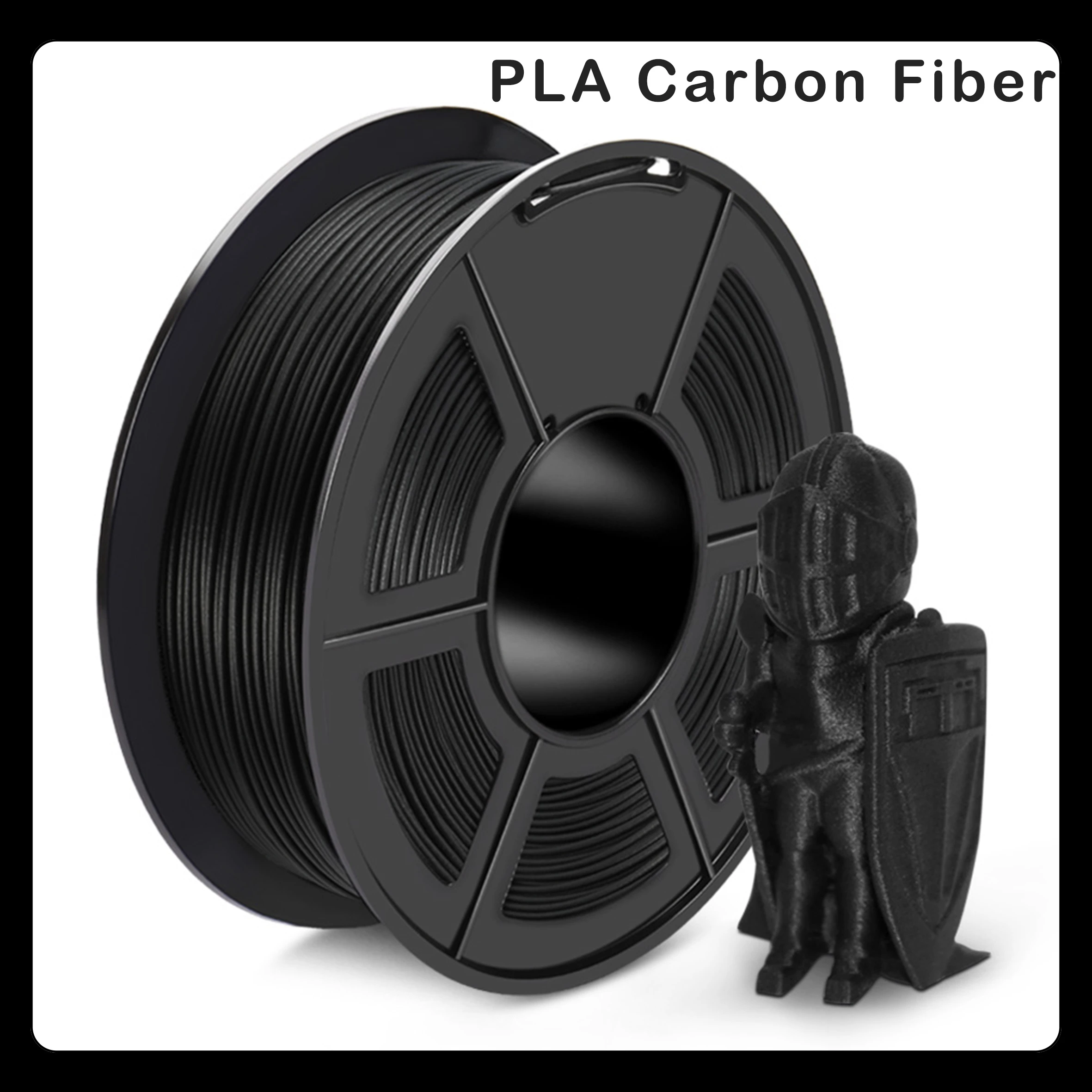 Carbon Fiber PLA Filament 3D Printer Filament For 3D Pen 1.75mm 1kg 3D Printing Materials High Strength Density Free Shipping filament polycarbonate