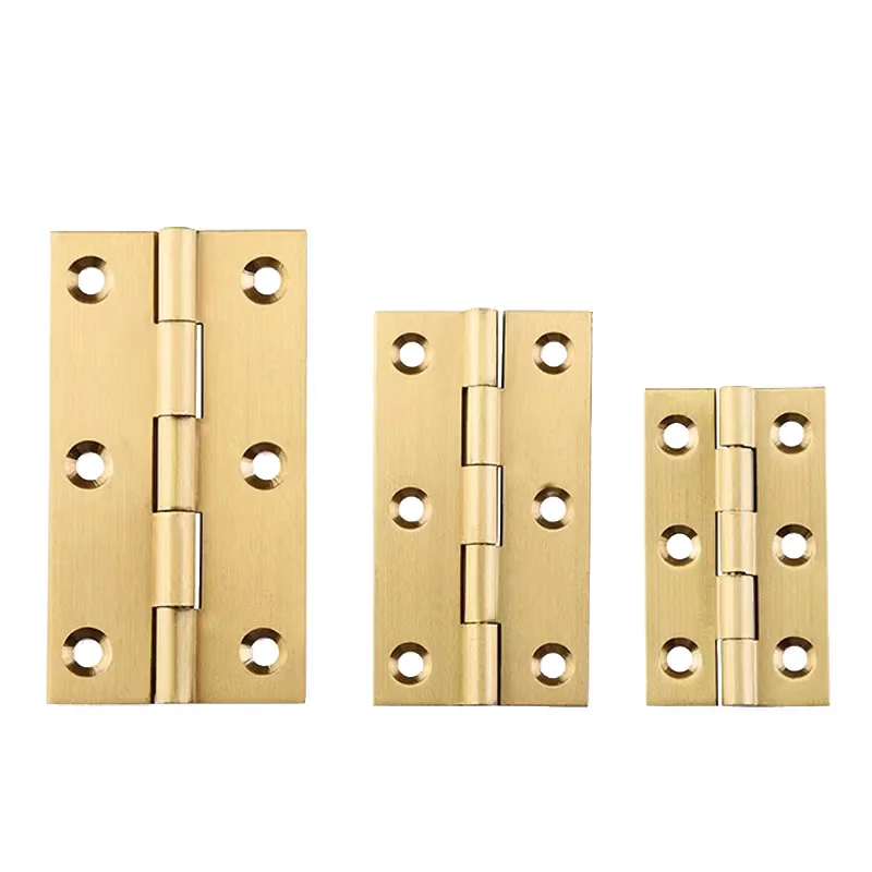 4 Pieces of High-end Brass Hinges Jewelry Box Door Kitchen Cabinet Door Copper Small Box Exquisite cabinet door hinges furniture hinge cabinet hinges wooden box hinge brass hinges